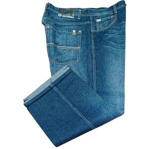 Southpole 4180 Jeans Mens 36 Blue Denim Wide Leg Baggy Streetwear Skater Hip Hop